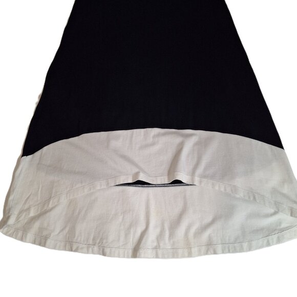 Jones New York Sport Woman Size M Asymmetric Navy White Colorblock Tunic Dress - Picture 4 of 8